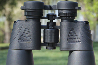 How many meters can a 10x50 meter telescope see?