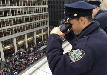 Application of telescope thermal imaging in large activity security