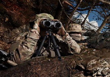 How far can the Type 92 military telescope see?