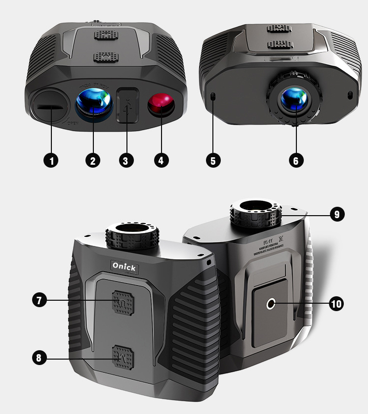 5000m laser ranging telescope onick LF5000 application natural disasters
