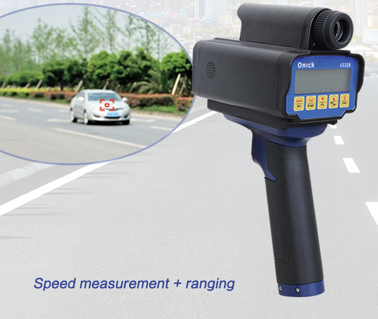 Portable long life lithium battery convenient high precision waterproof durable handheld laser speedometer