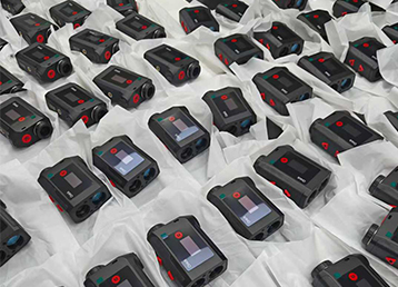 Laser rangefinder: an instrument that accurately measures the distance to a target