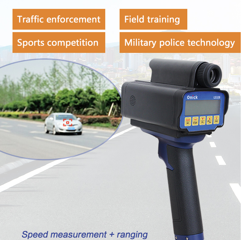 At what distance is speed camera effective?