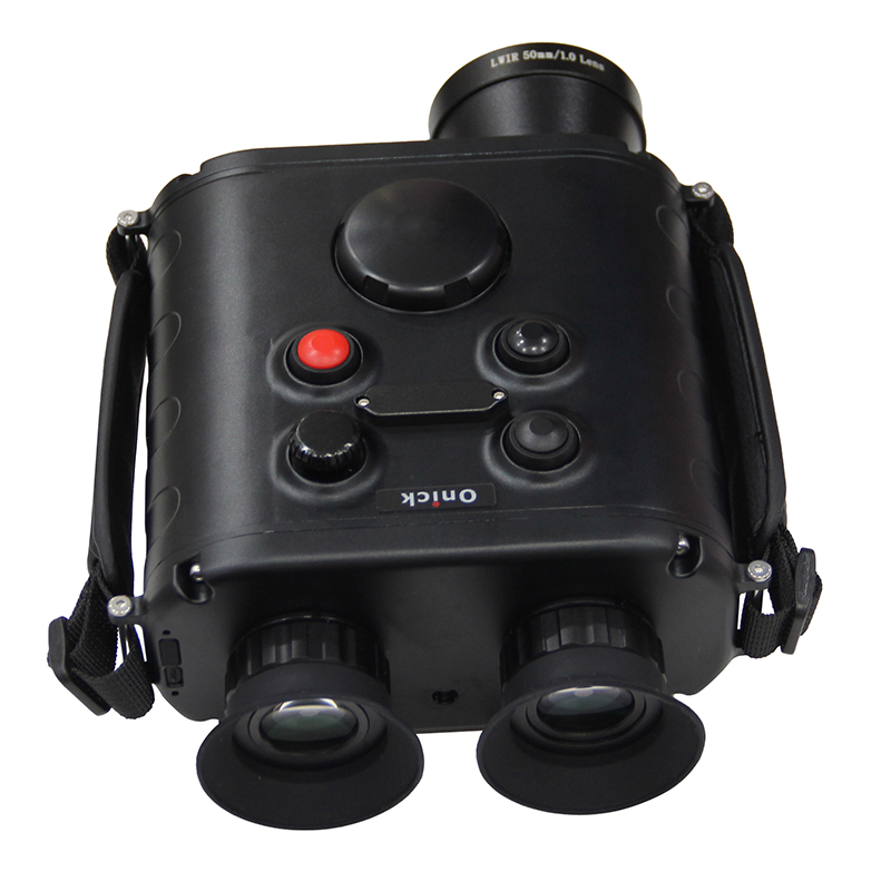 Handheld tri-light thermal imaging camera with 50mm lens